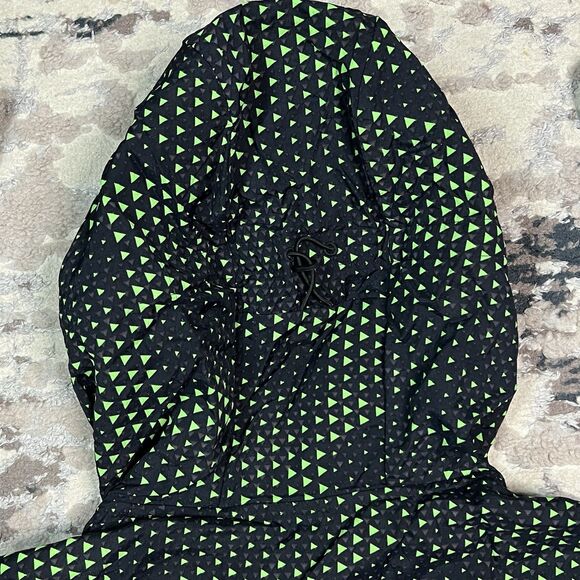 Gymshark Hooded Windbreaker Camouflage Jacket Green Men's M Workout - Picture 13 of 14